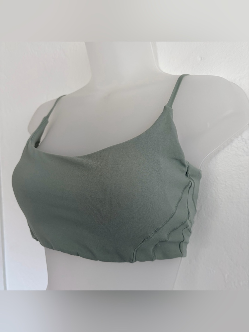 1st Phorm Seamless Adjustable Racerback Padded Sports Bra Green Size Small